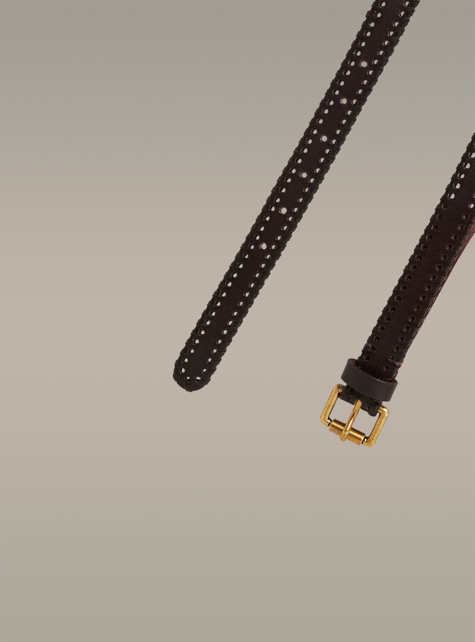 Ceinture en cuir tressée