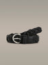 Ceinture en cuir tressée