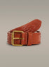 Ceinture tressée en cuir