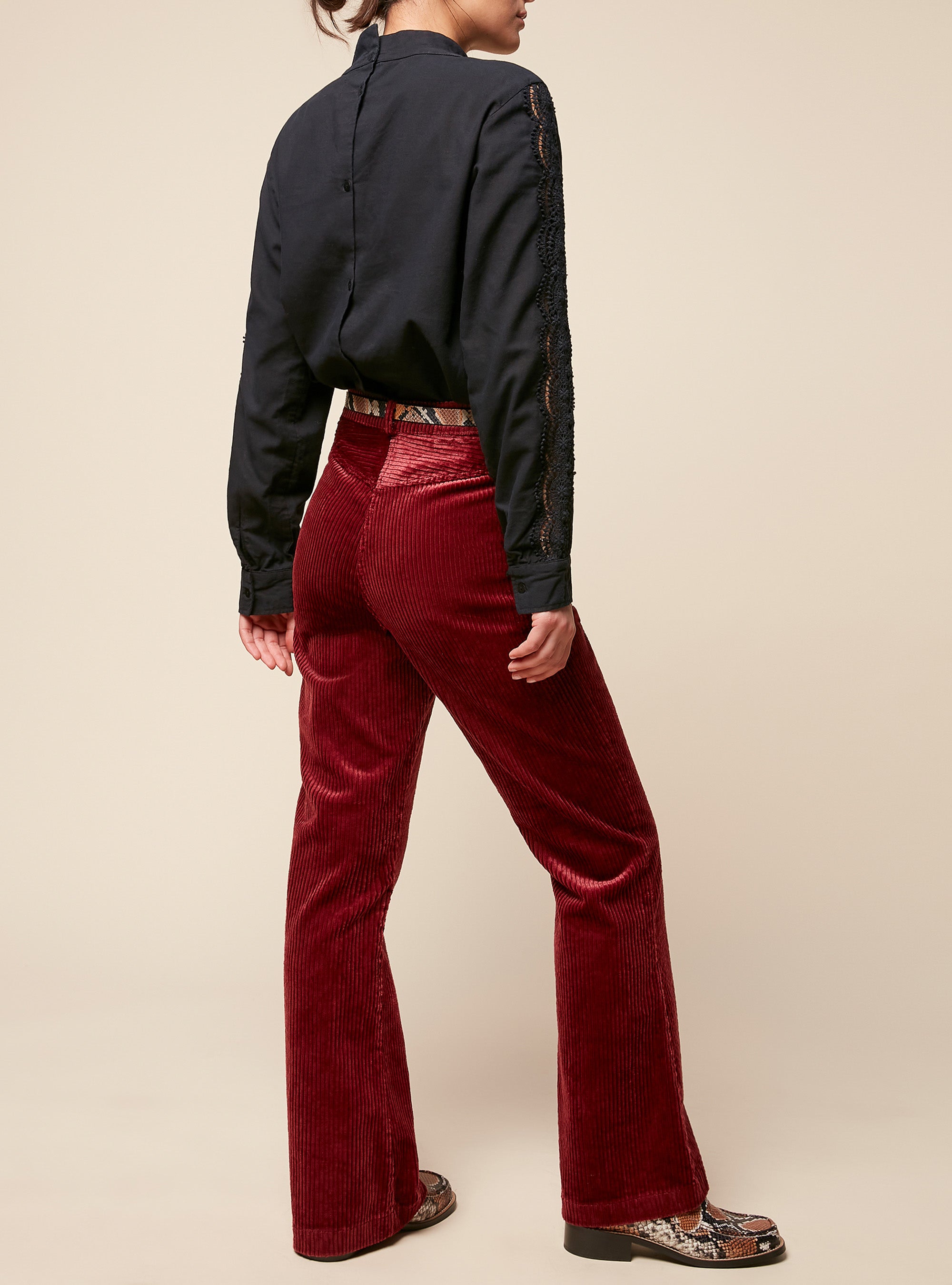 Long Sleeve Lace Blouse