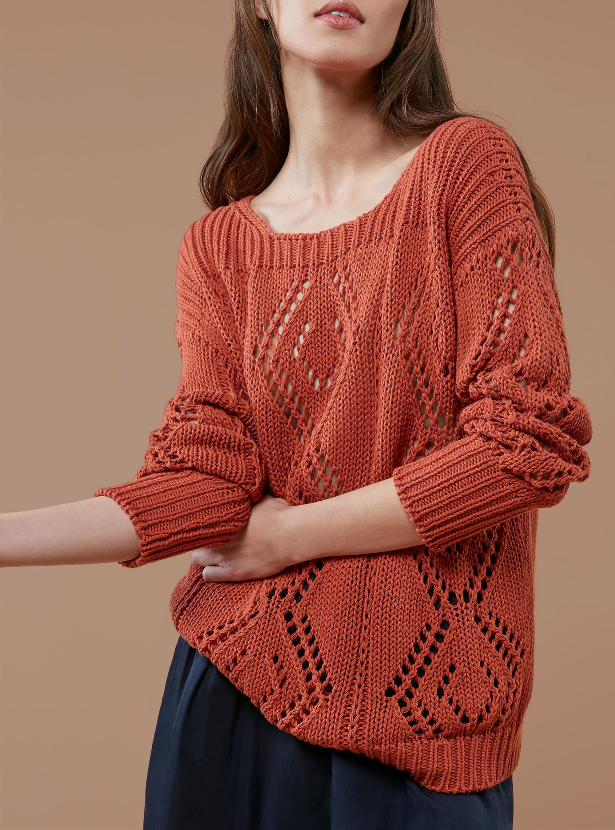 Long Boat Neck Sweater