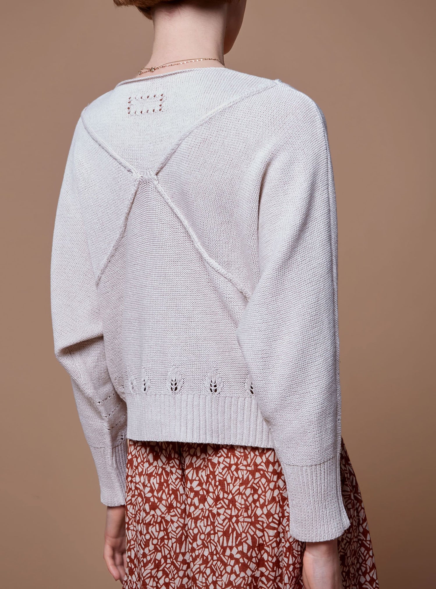 Long Sleeve Boat Neck Sweater