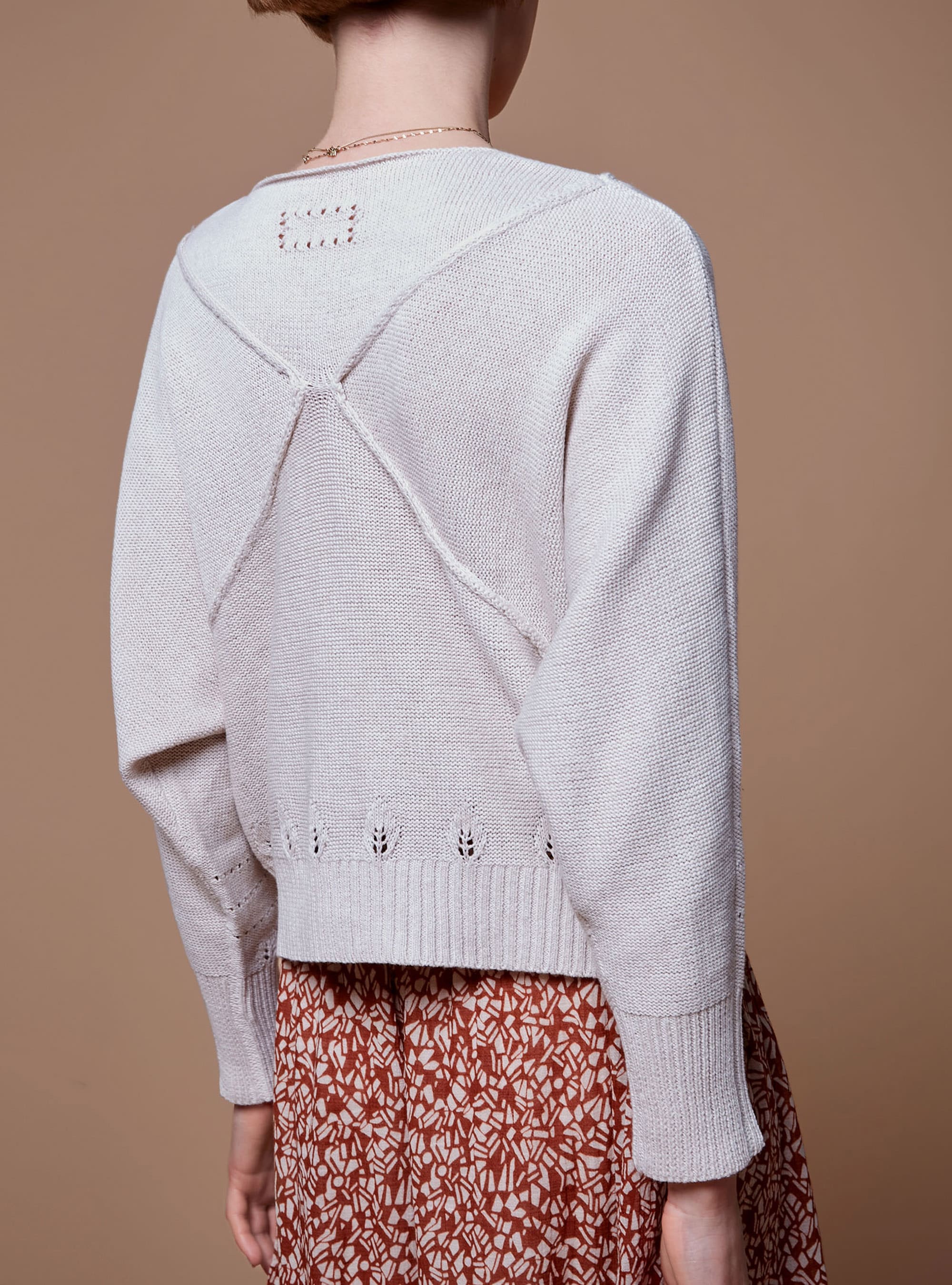 Long Sleeve Boat Neck Sweater