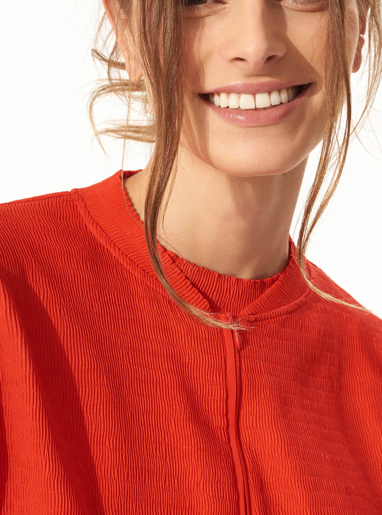 Bomber bouillonné Cerise