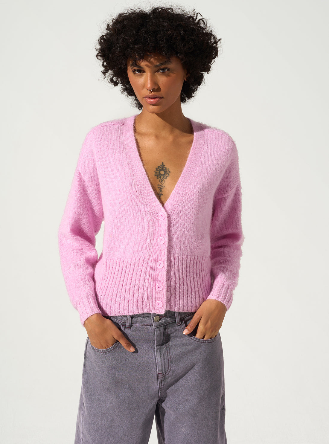 Cardigan À Boutons