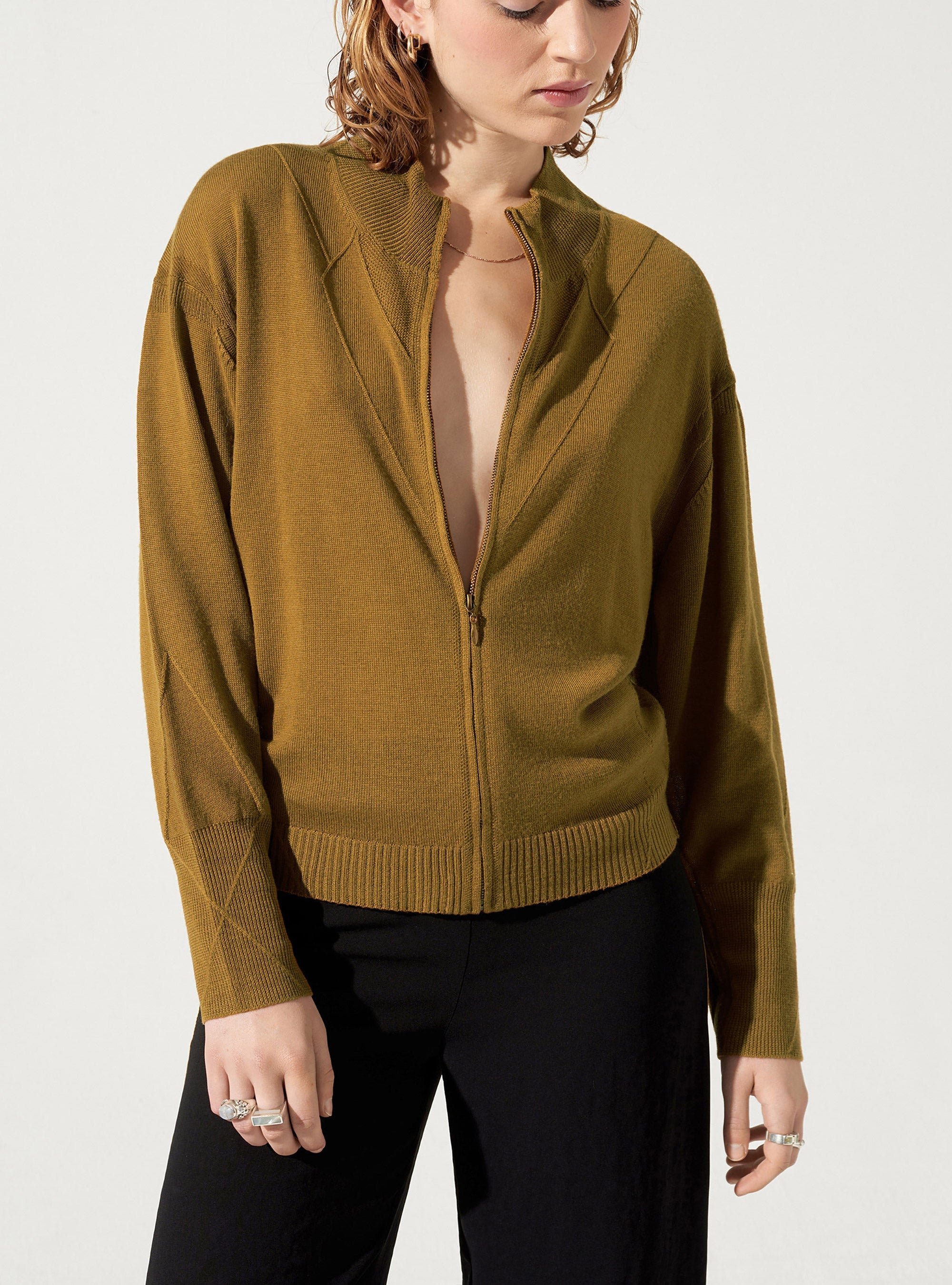 Cardigan Zippé