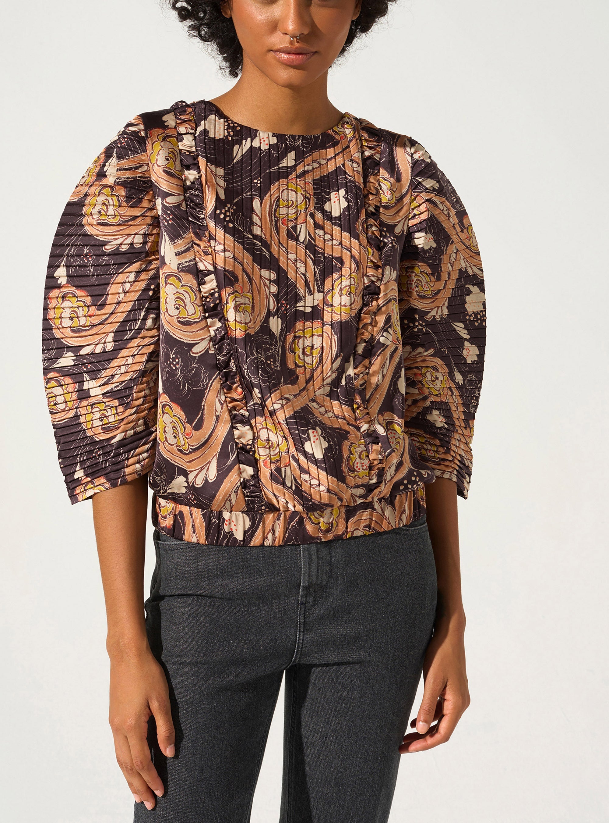 Blouse À Manches Ballons
