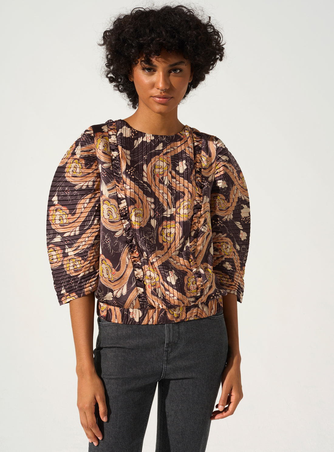 Blouse À Manches Ballons