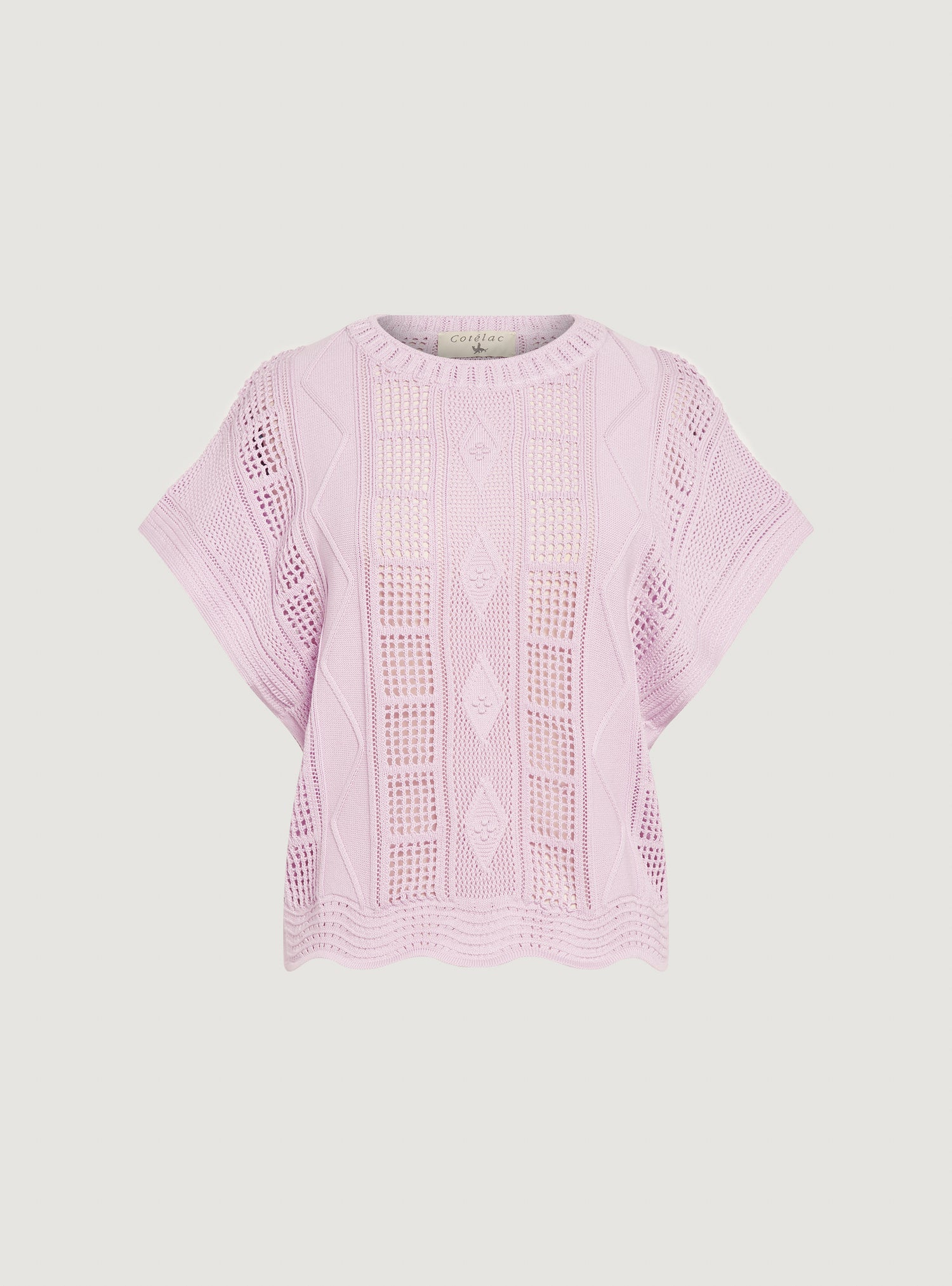 Short sleeve sweater