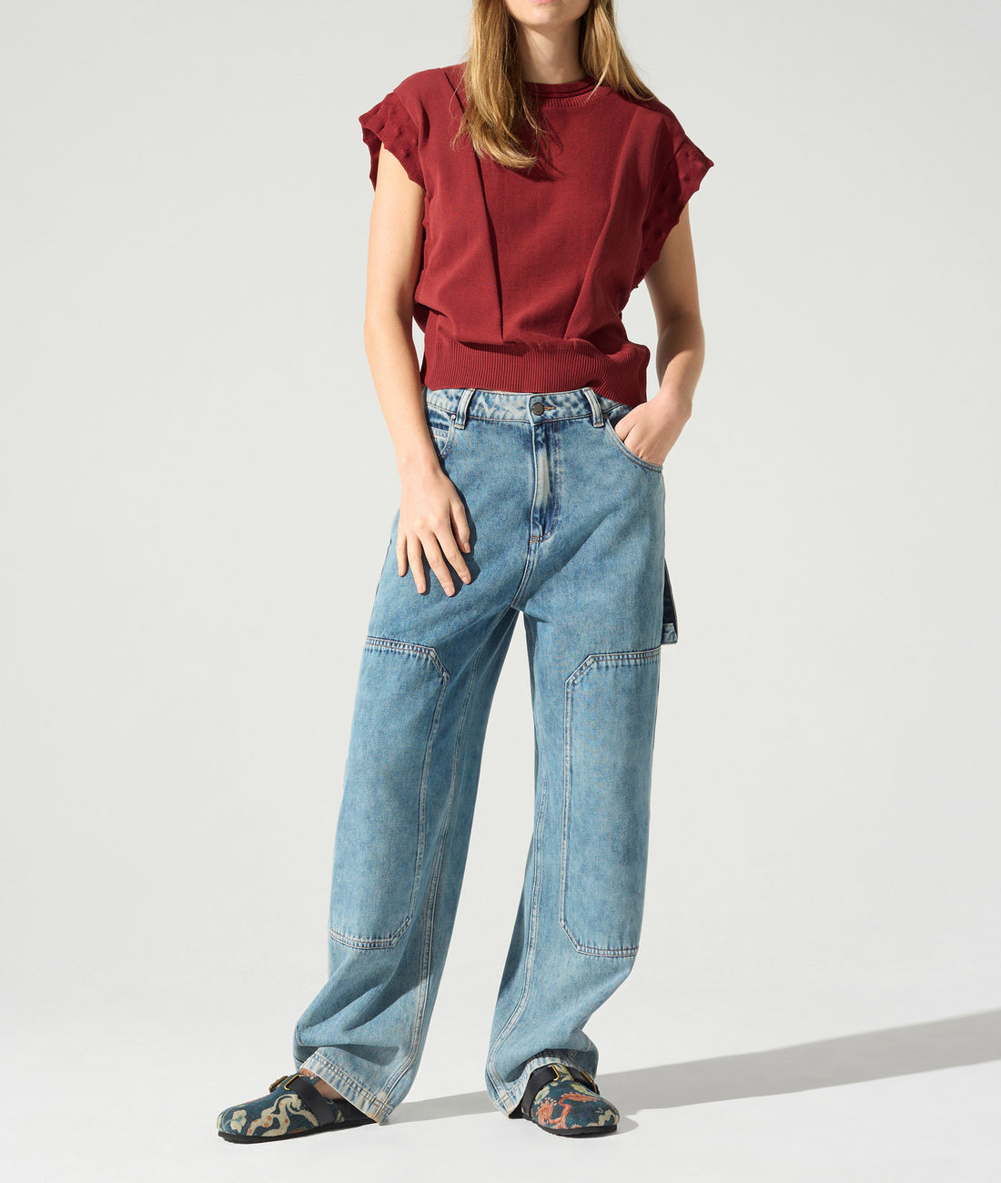 Short sleeve sweater