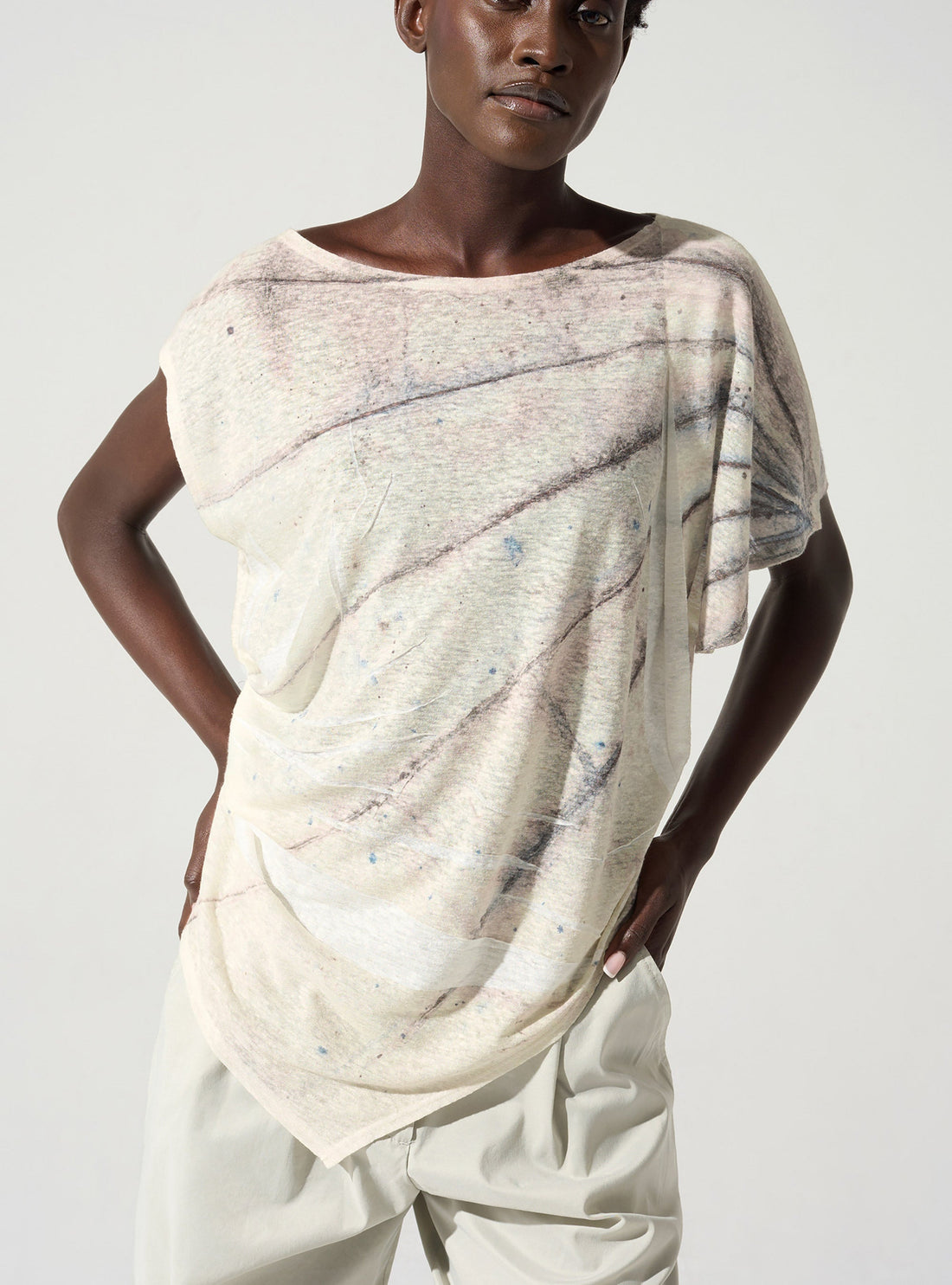 T-shirt asymétrique Cotélac 