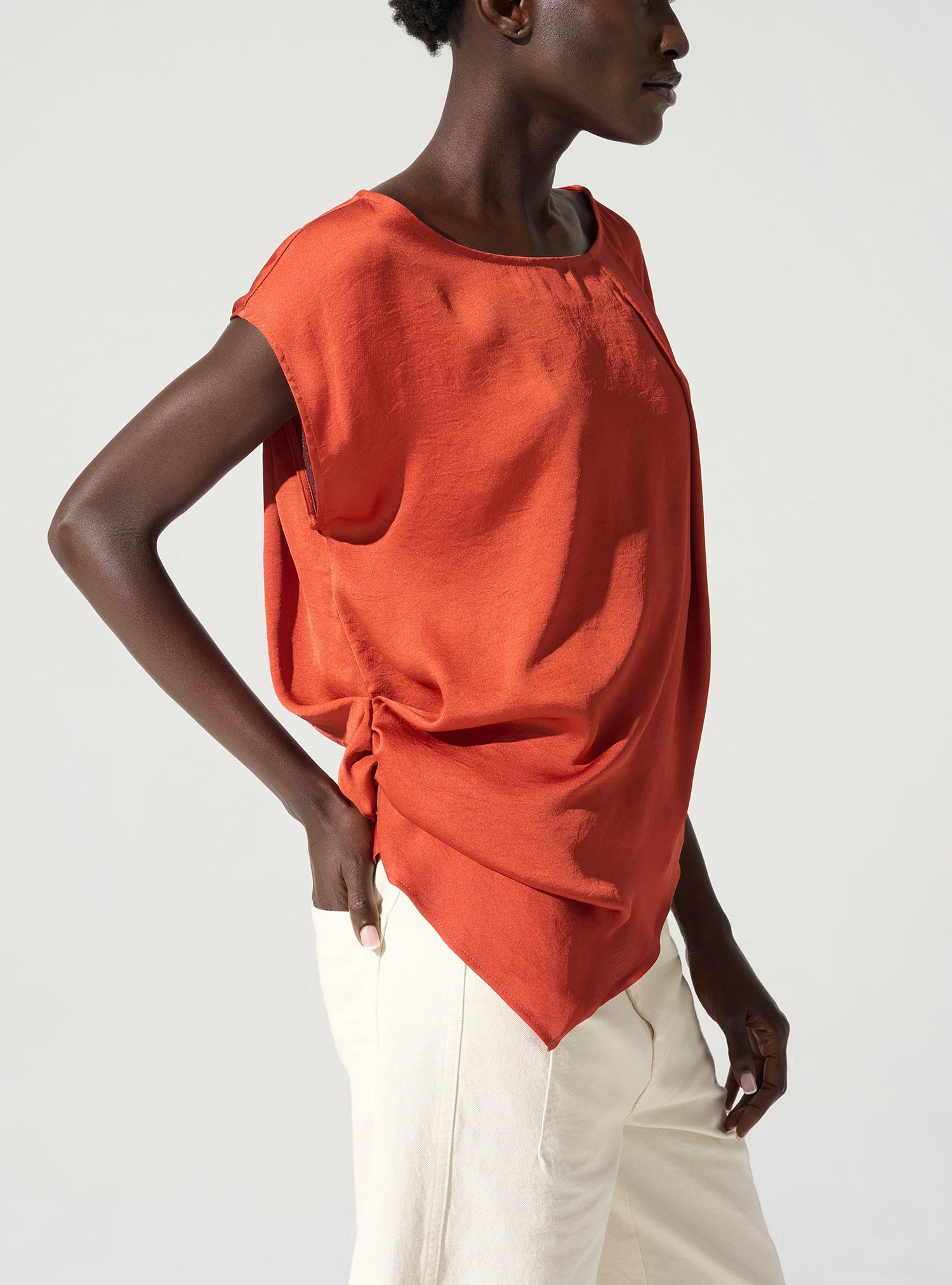 Blouse asymétrique encolure bateau Cotélac 