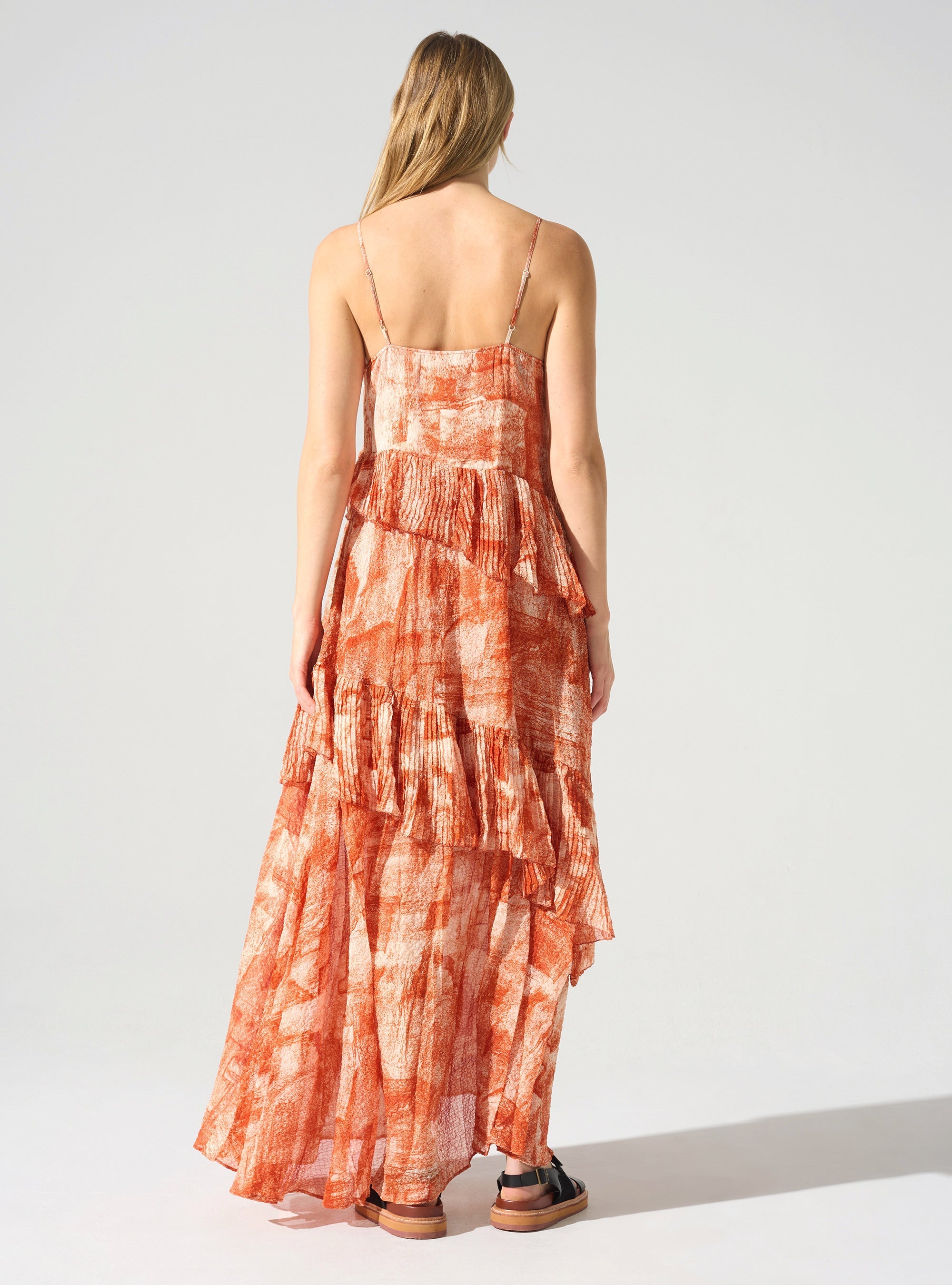 Robe longue fines bretelles Cotélac 