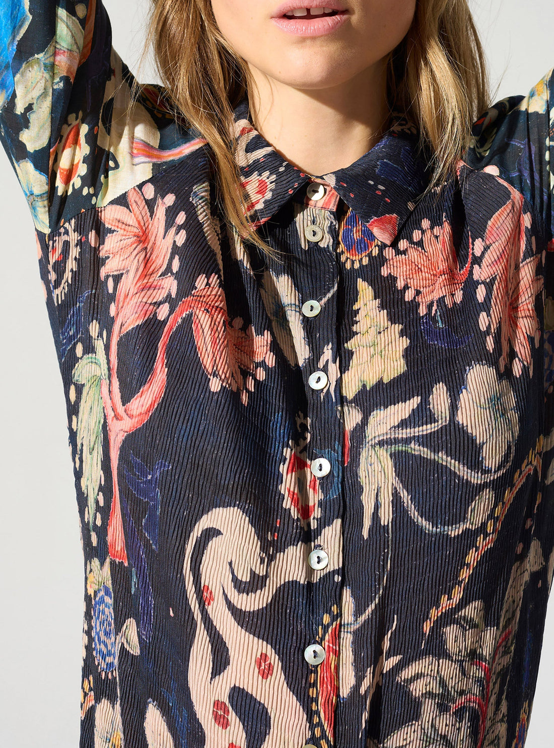 Chemise manches longues bouffantes Cotélac 