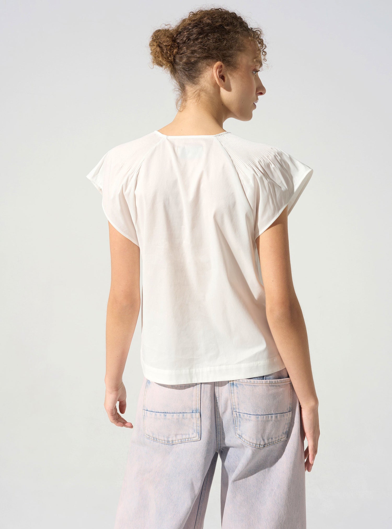 Blouse plissée cristal