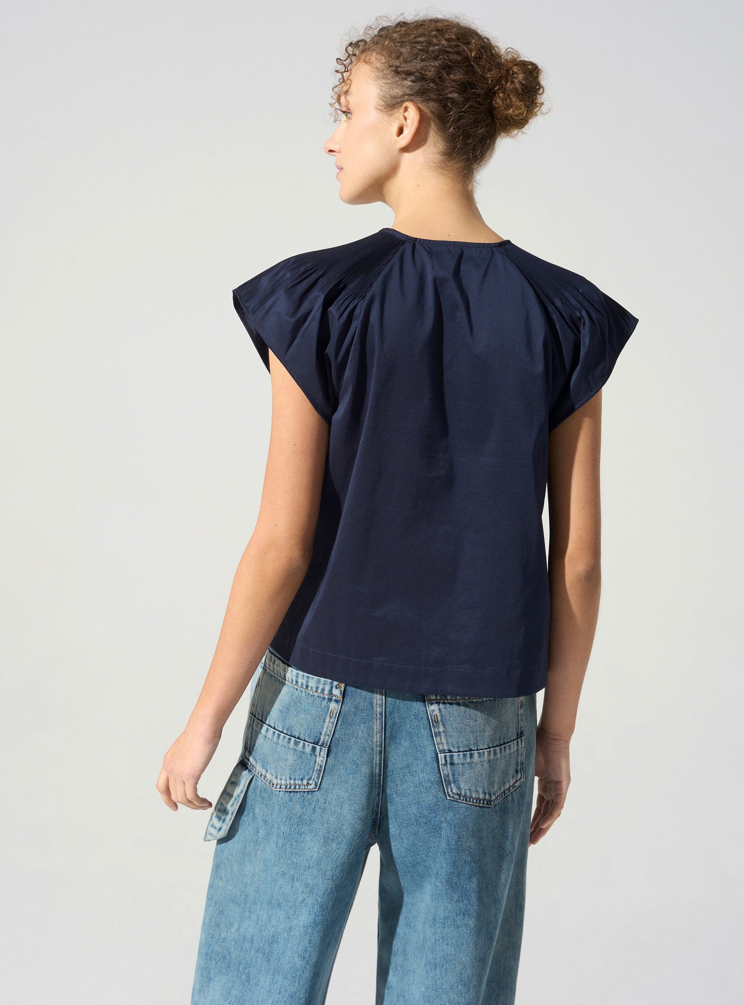 Blouse plissée cristal