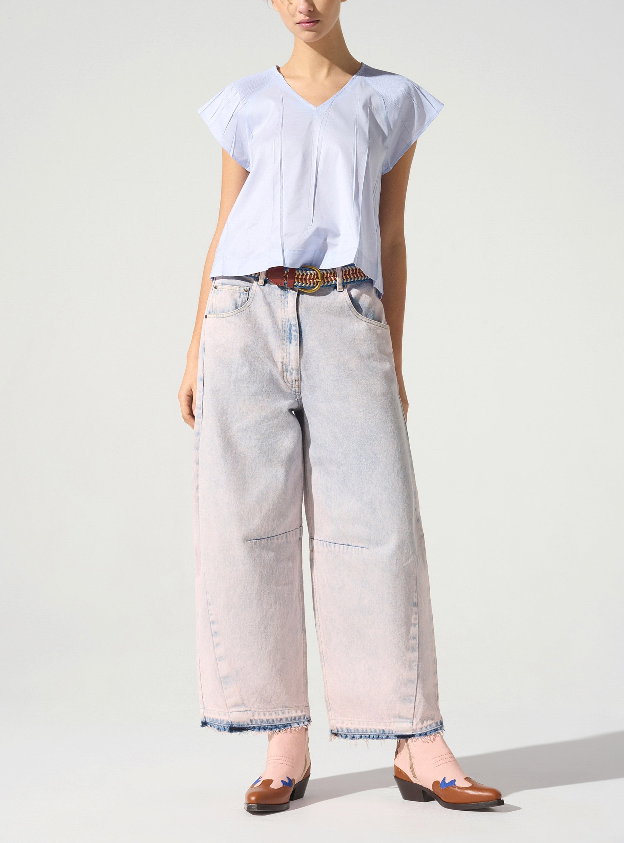 Blouse plissée cristal Cotélac 
