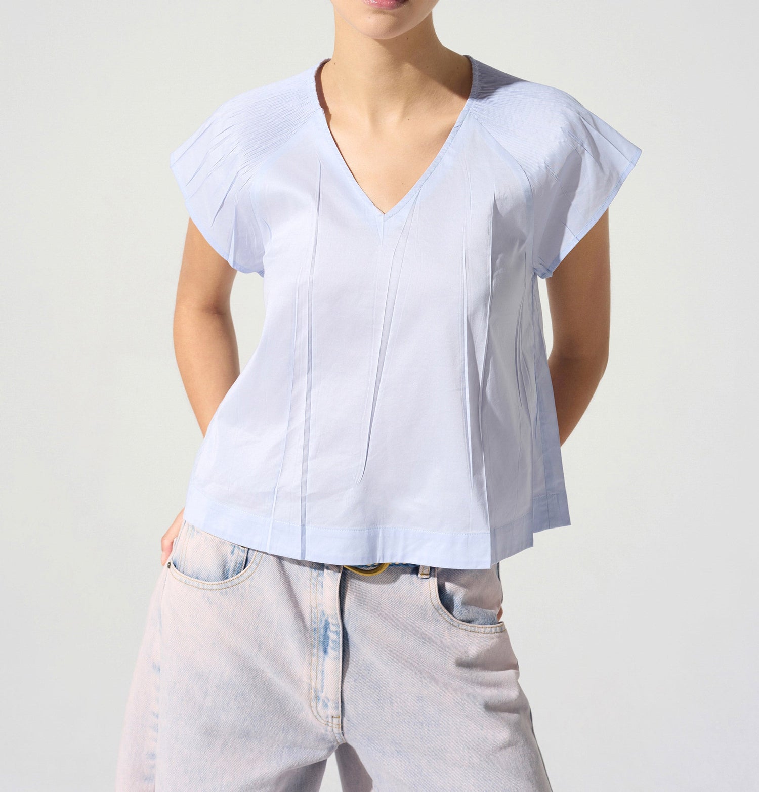 Blouse plissée cristal Cotélac 