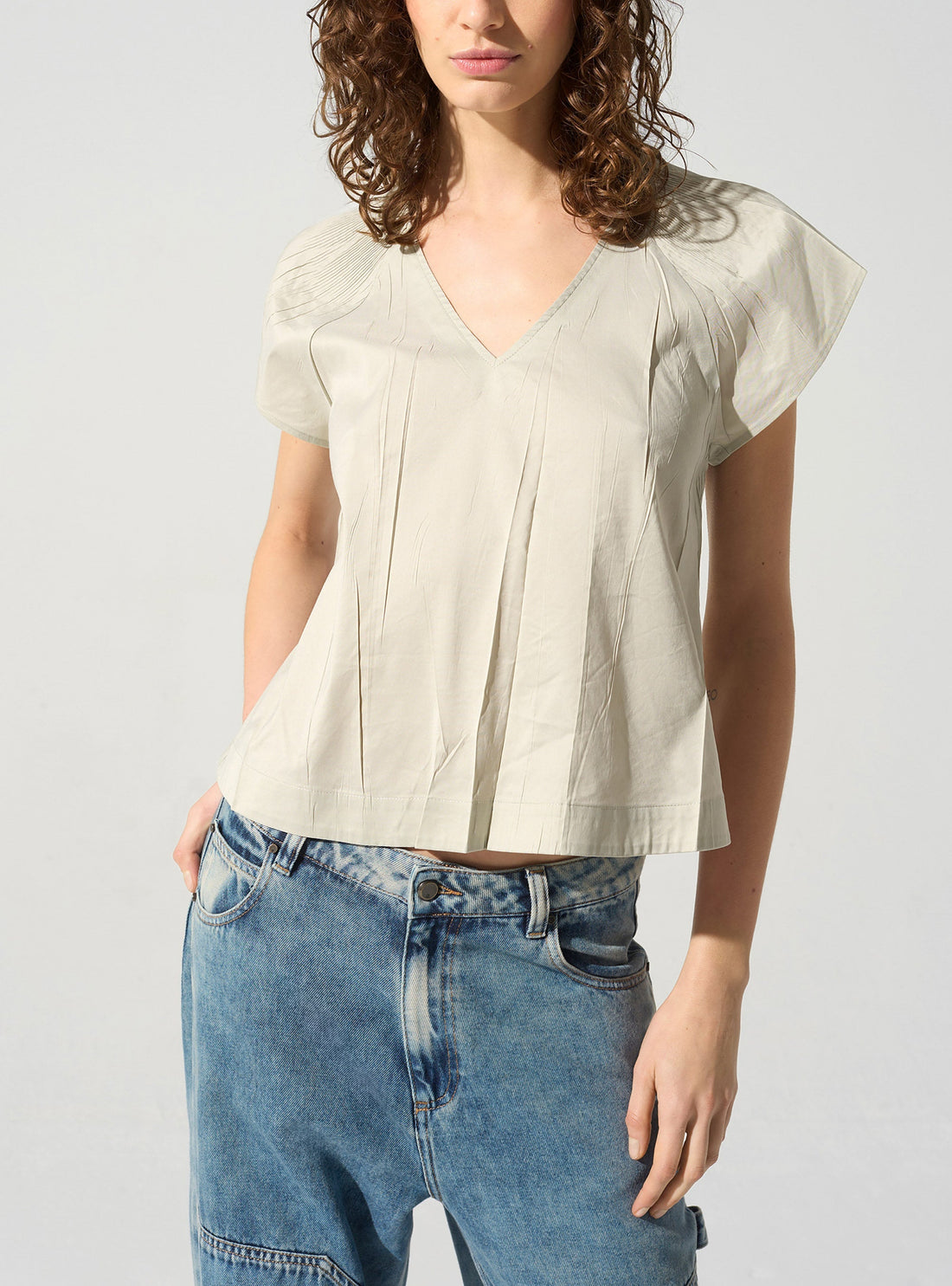 Blouse plissée cristal Cotélac 