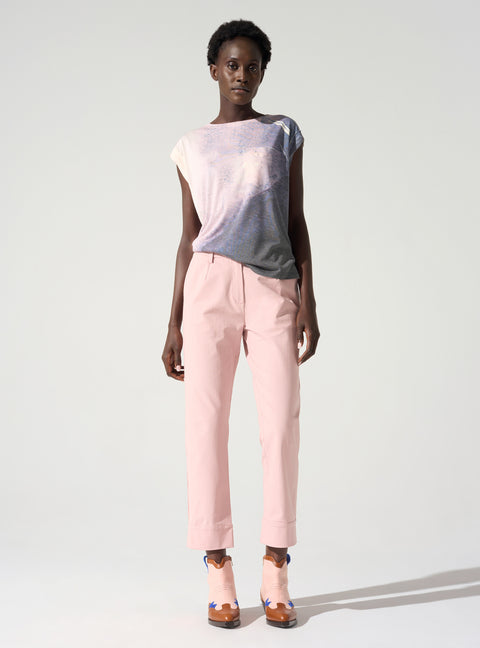 Pantalon Capri avec ceinture passant