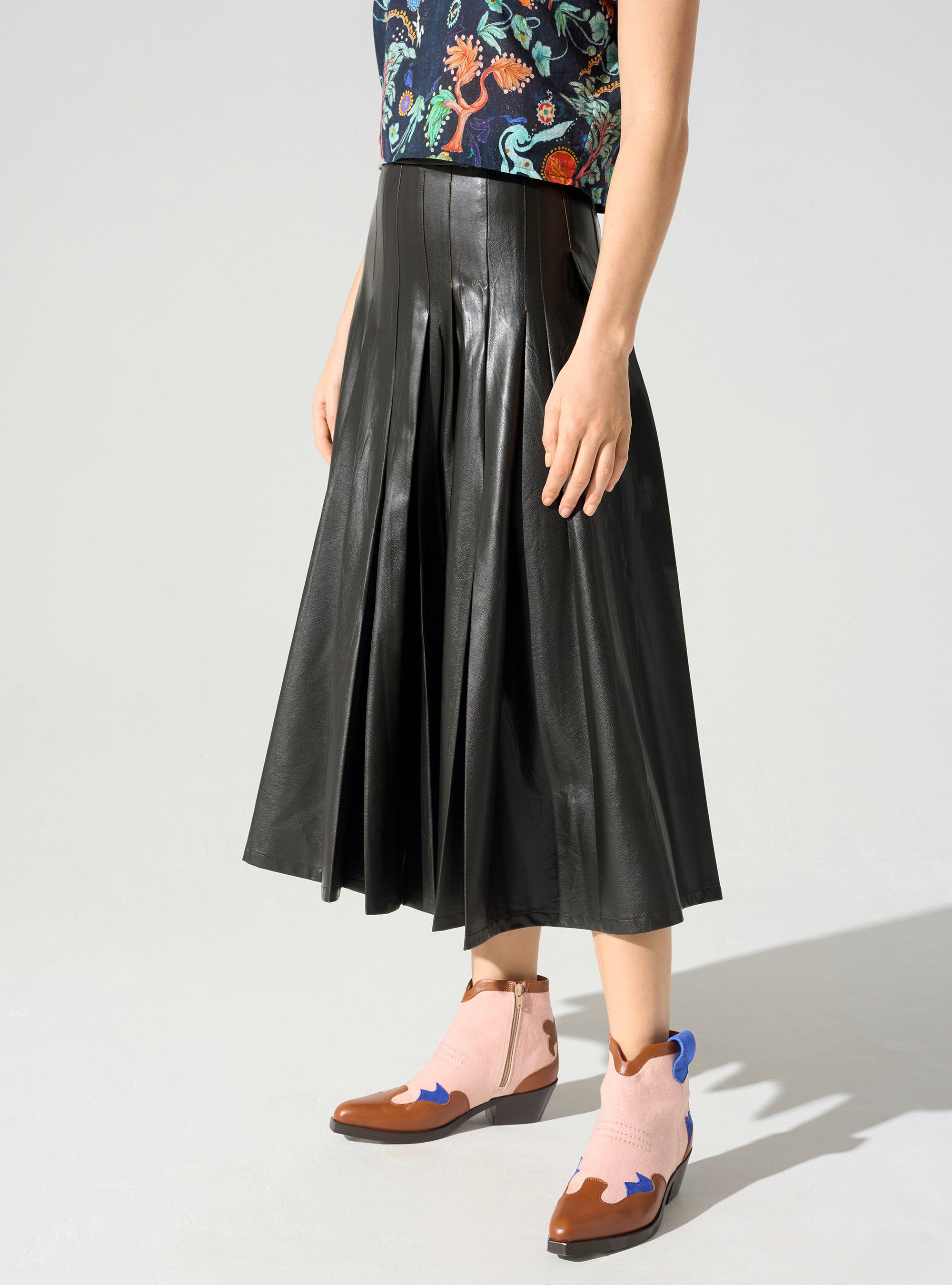 Jupe longue plissée