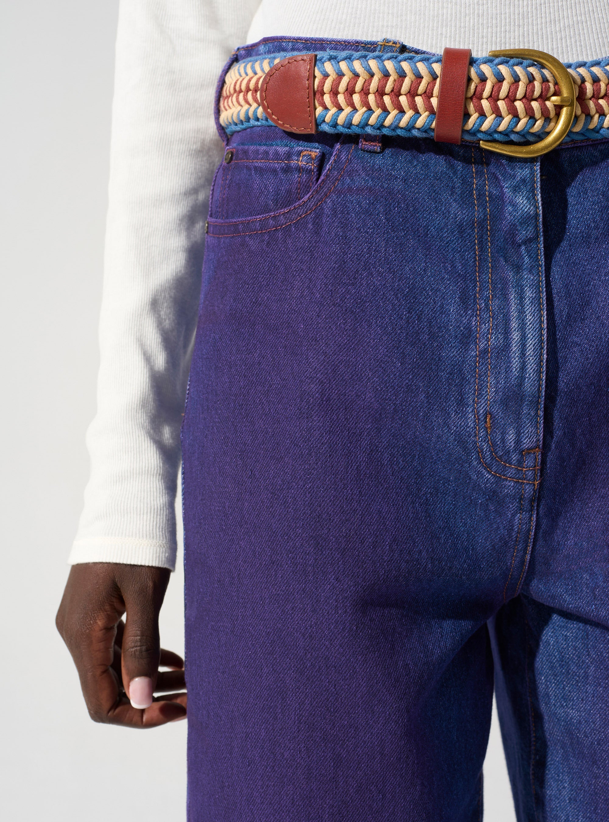 Pantalon droit taille haute