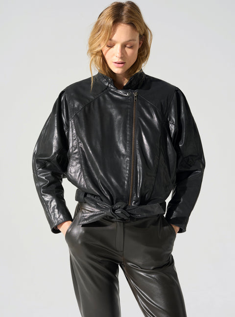Blouson en cuir