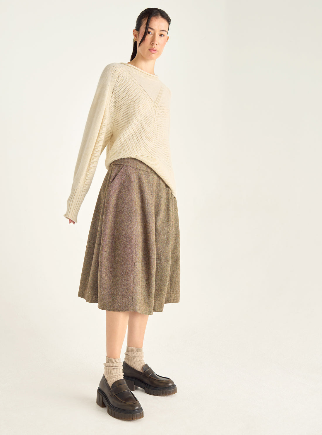 Fluffy knit sweater