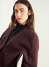 Long brushed mohair cardigan