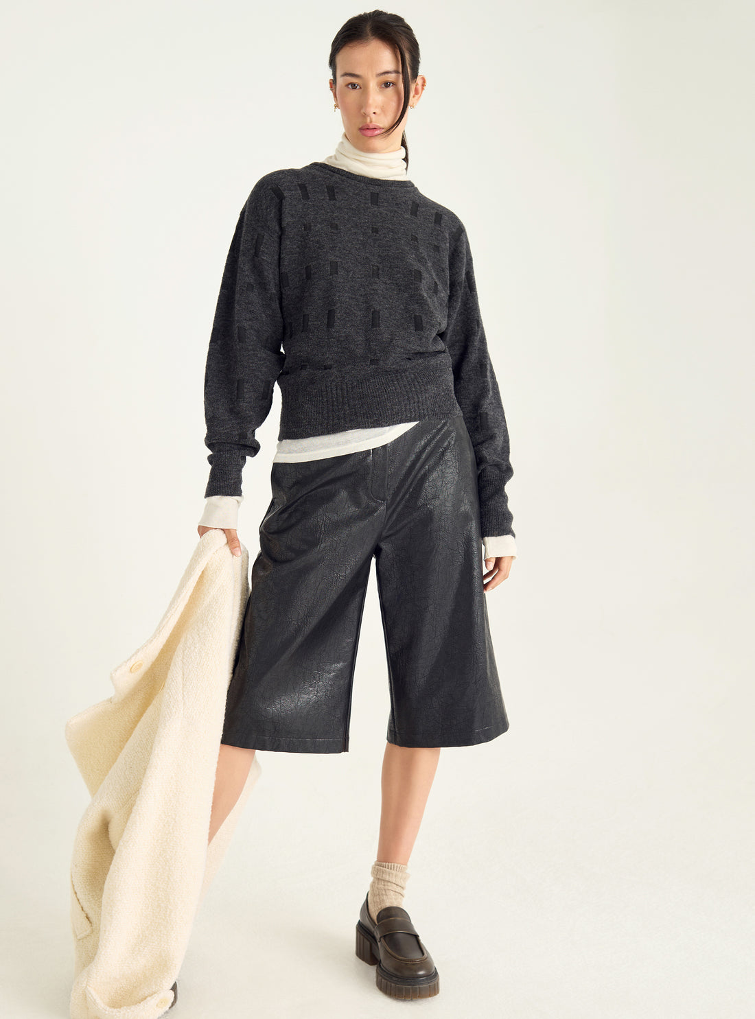 Graphic jacquard sweater