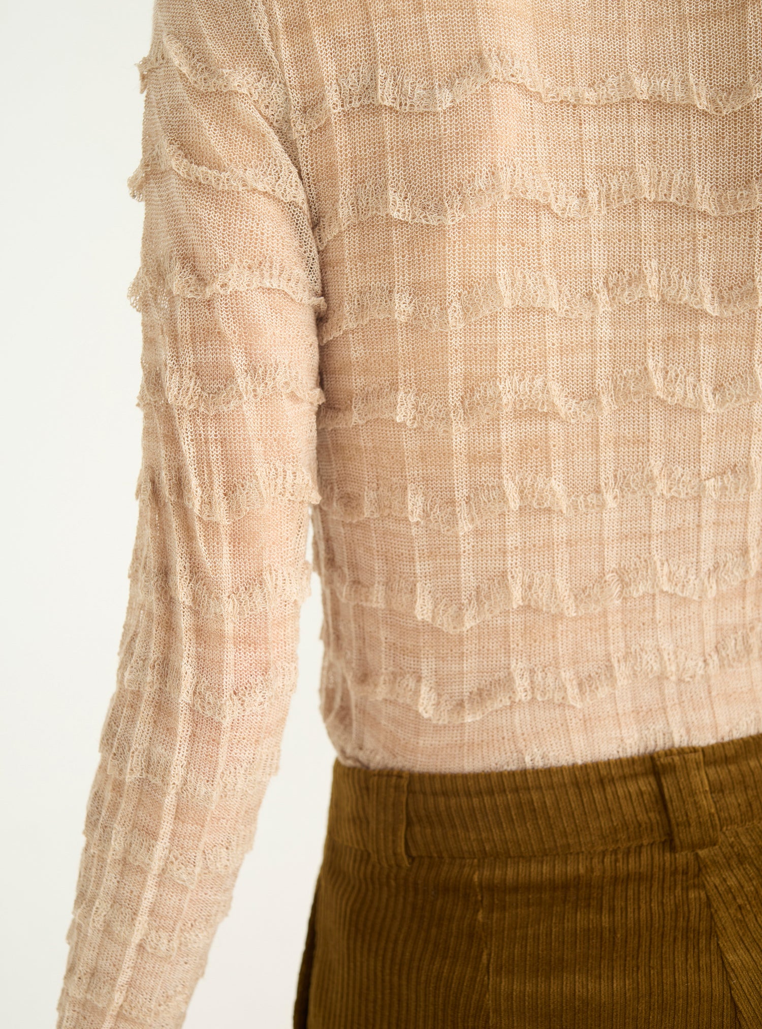 Lace knit sweater