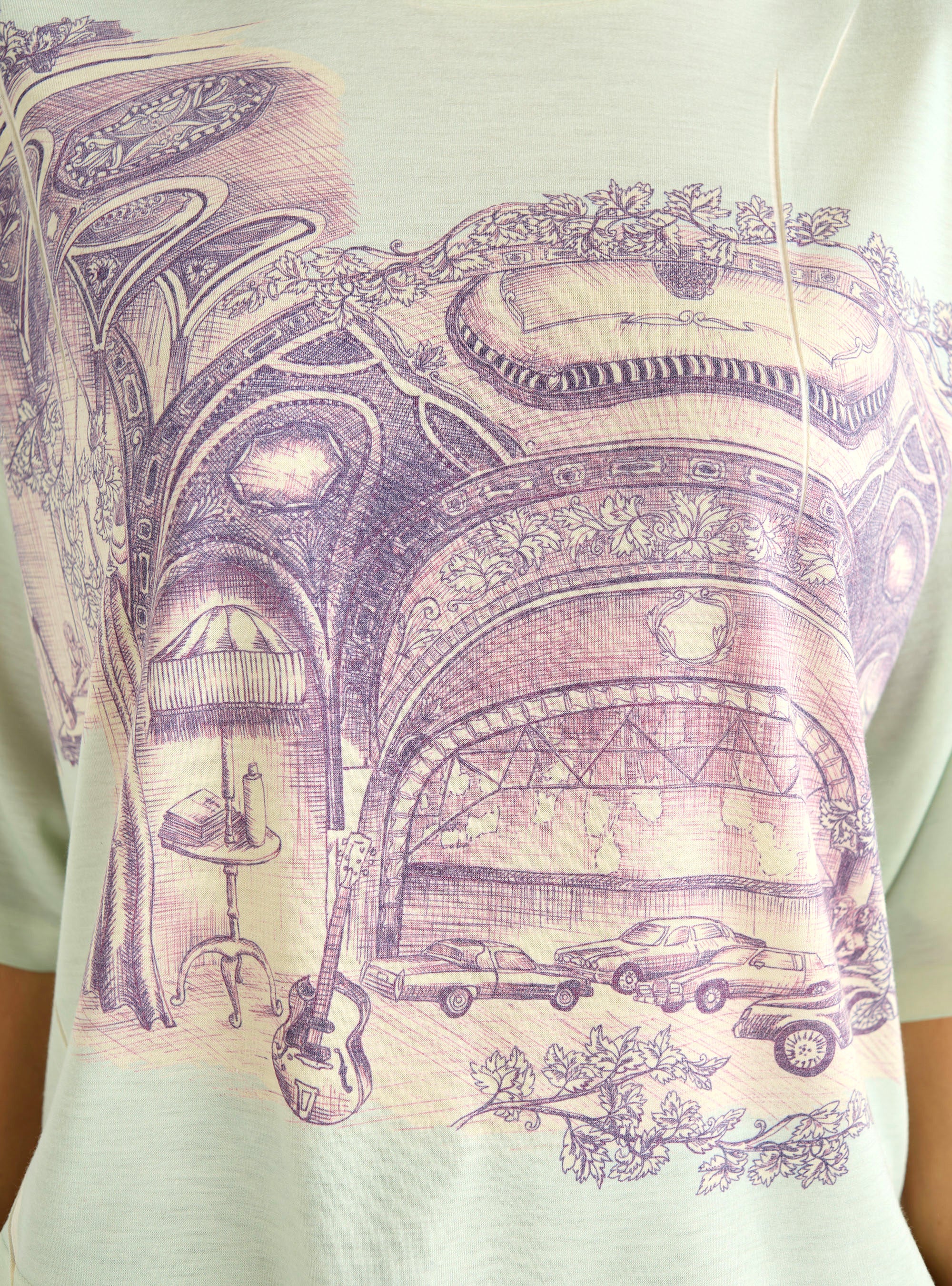 &quot;Heart Strings&quot; printed T-shirt