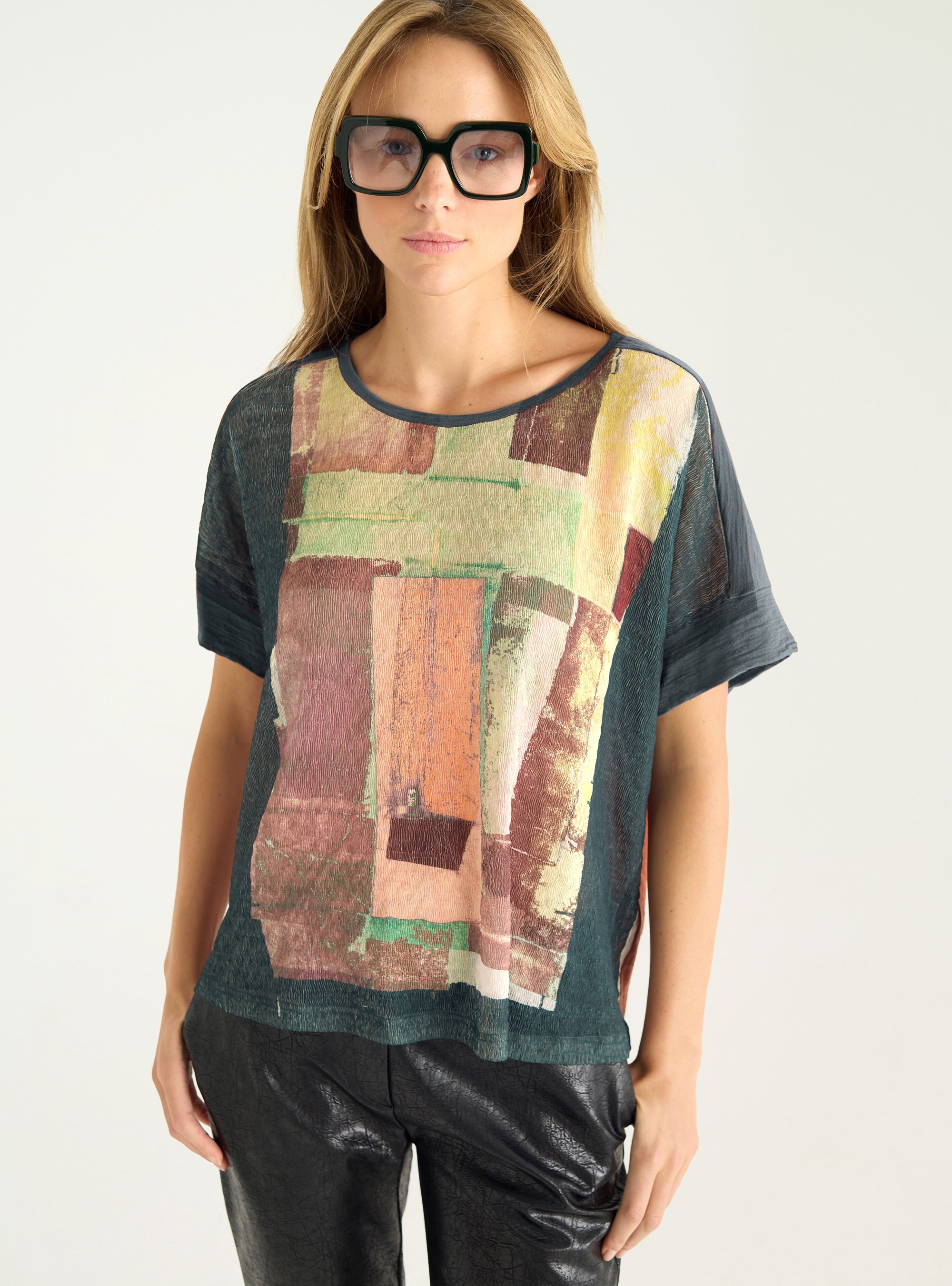 T-shirt bi-matière sublimé
