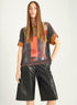 Sublimated two-material T-shirt