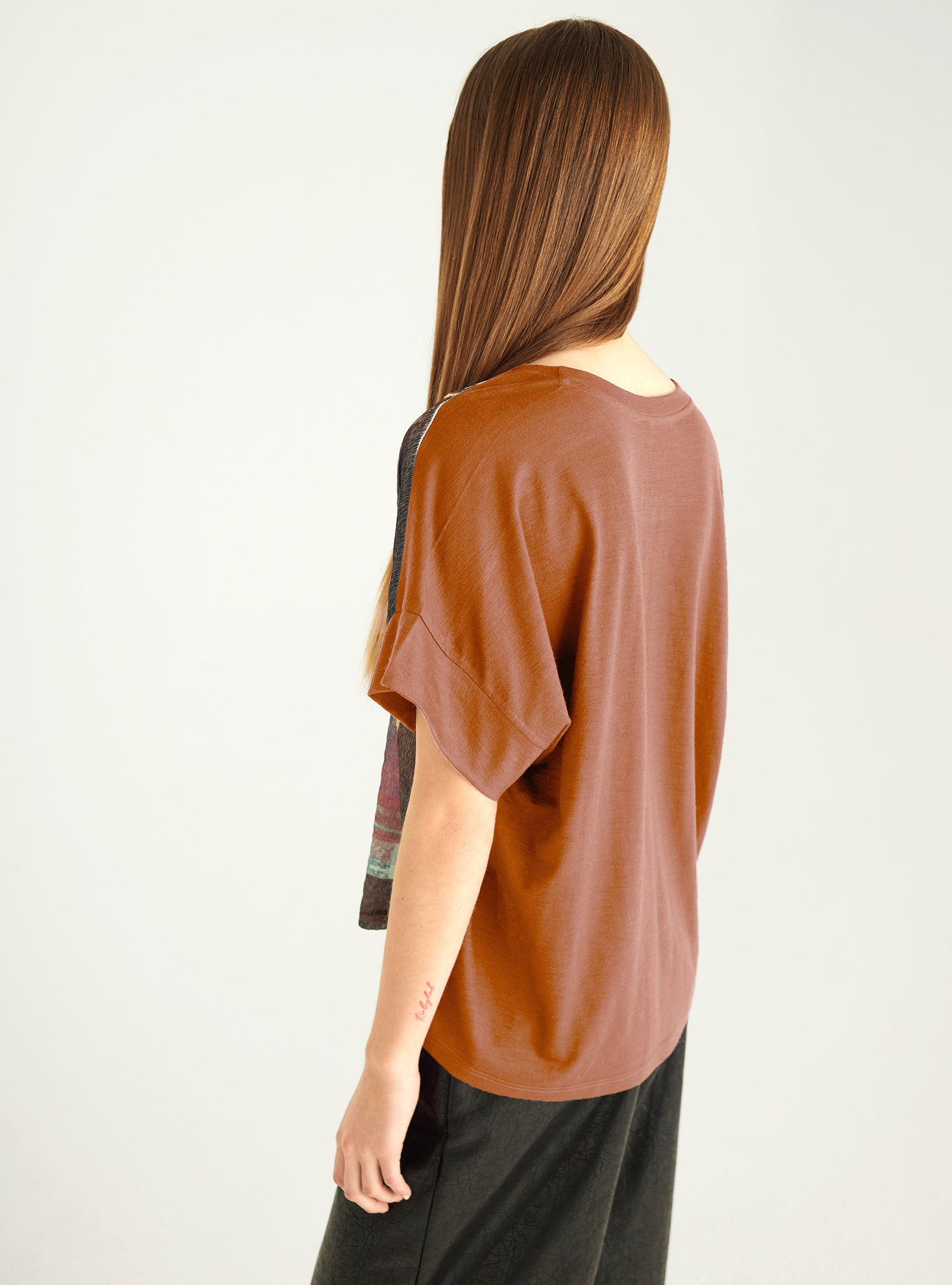 Sublimated two-material T-shirt
