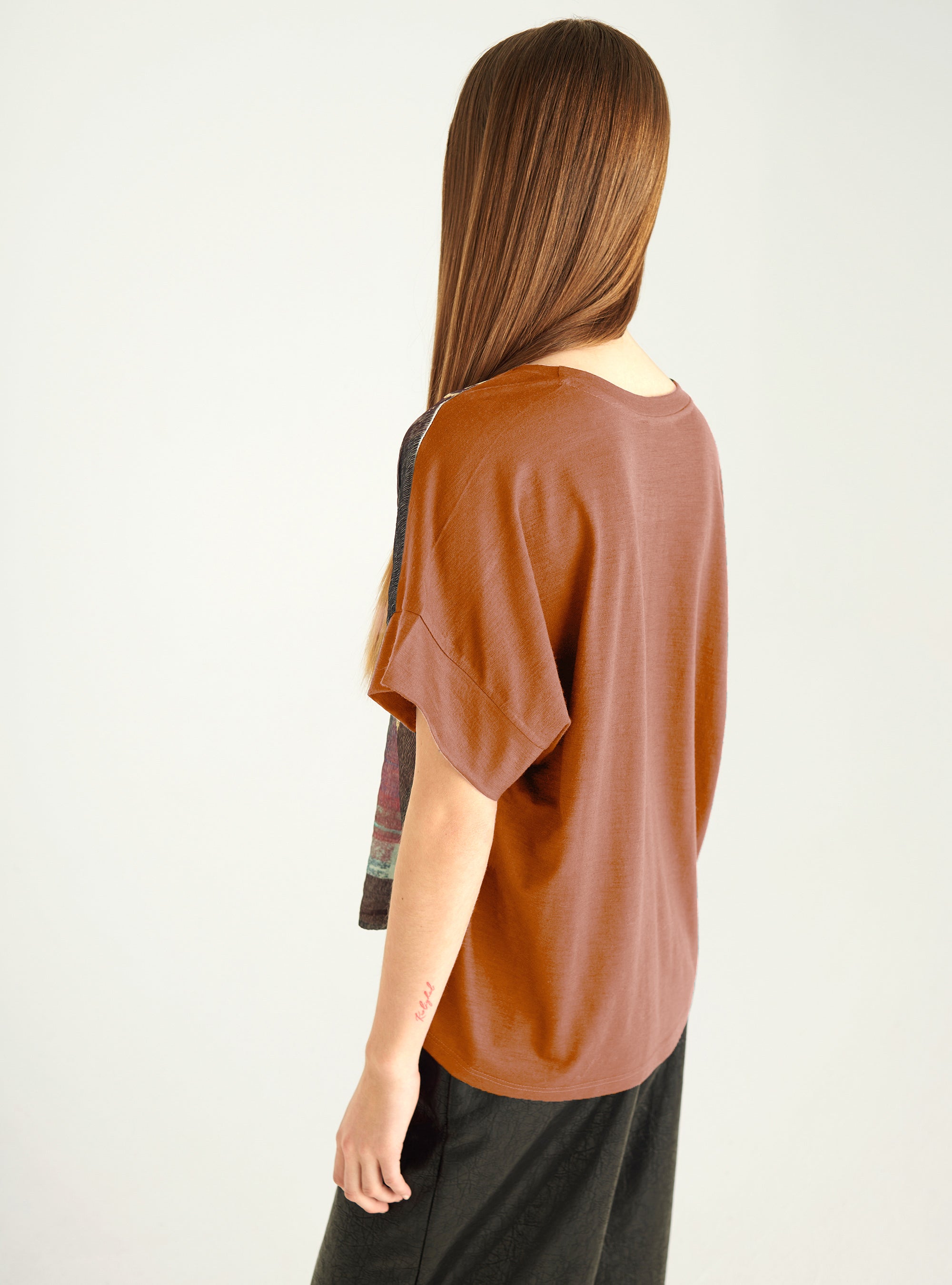 Sublimated two-material T-shirt