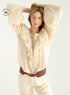 Blouse en voile plissé