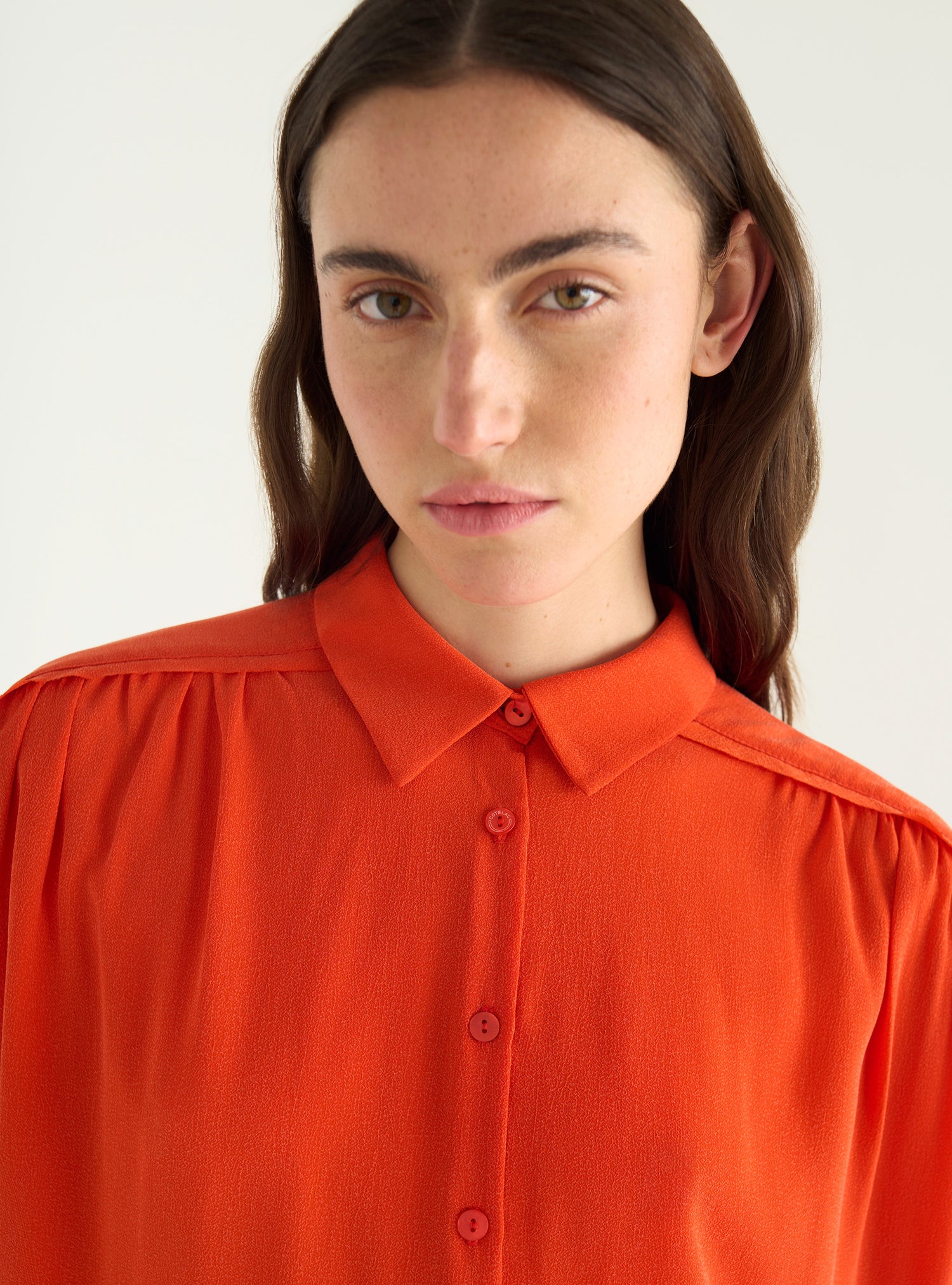 Chemise ample en cupro