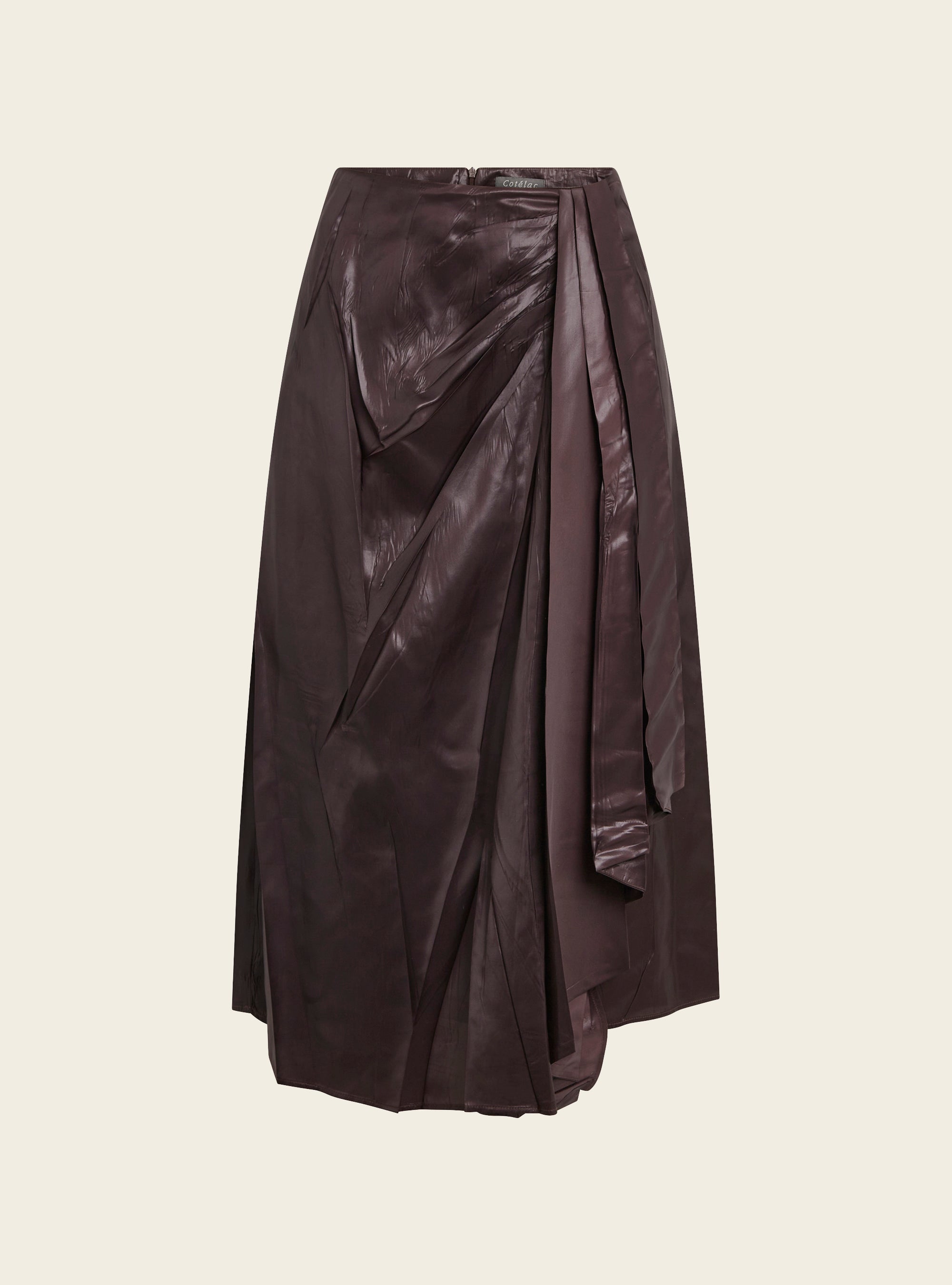 Jupe plissée satinée Cotélac 
