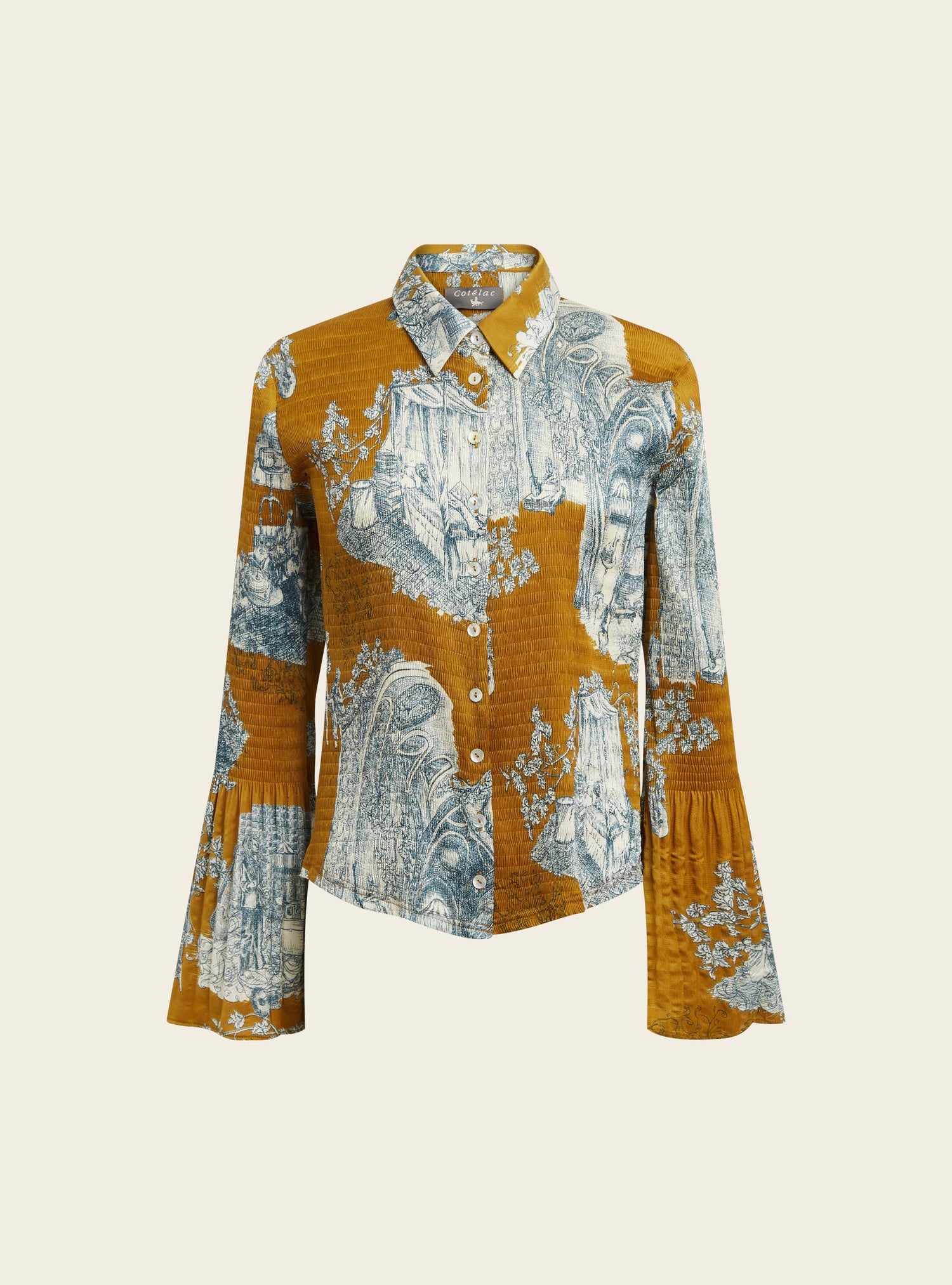 Chemise ajustée bouillonné Cotélac 