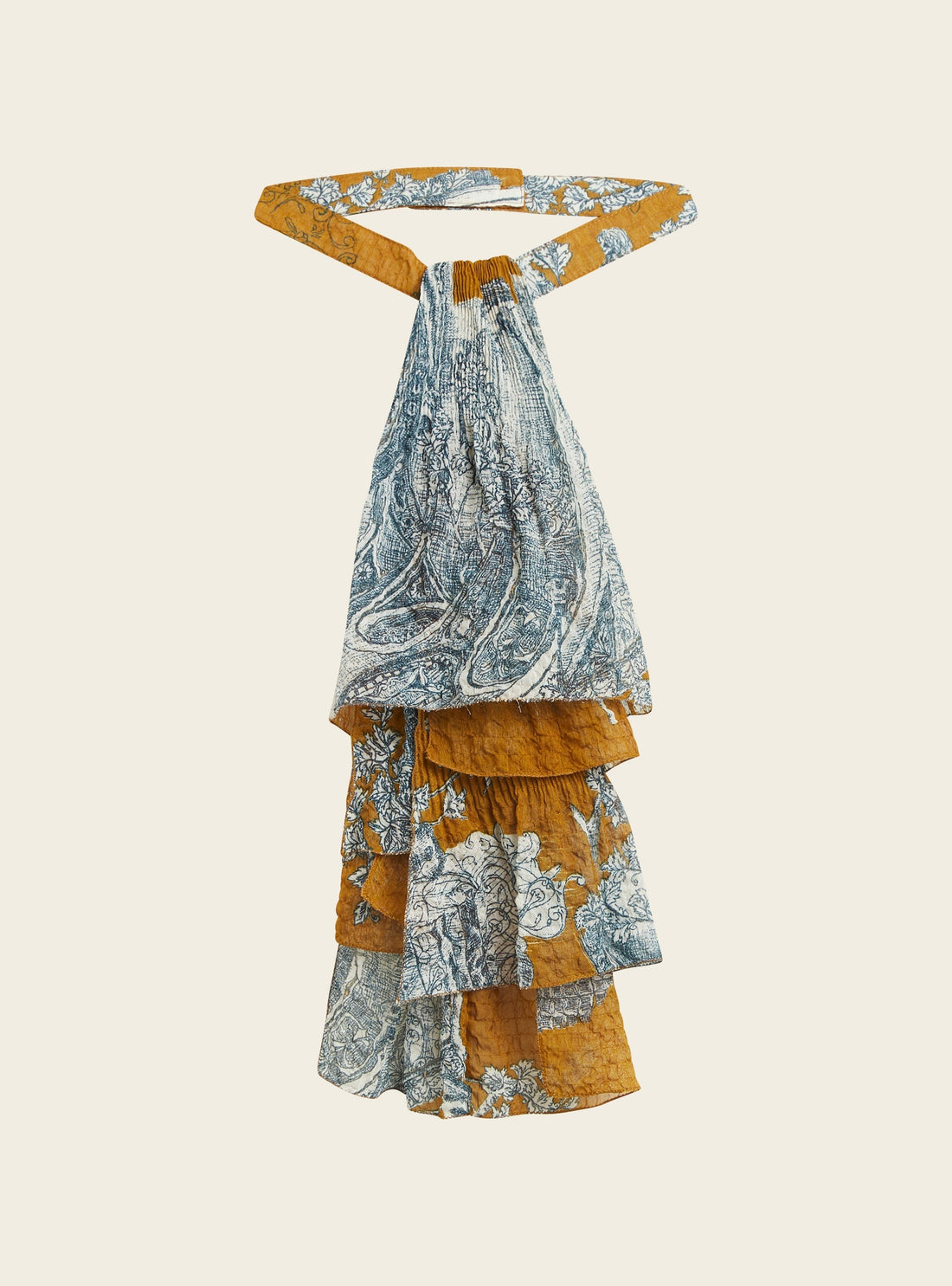 Cravate esprit jabot imprimée &quot;Heart Strings&quot; Cotélac 