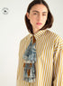 Cravate esprit jabot imprimée "Heart Strings"