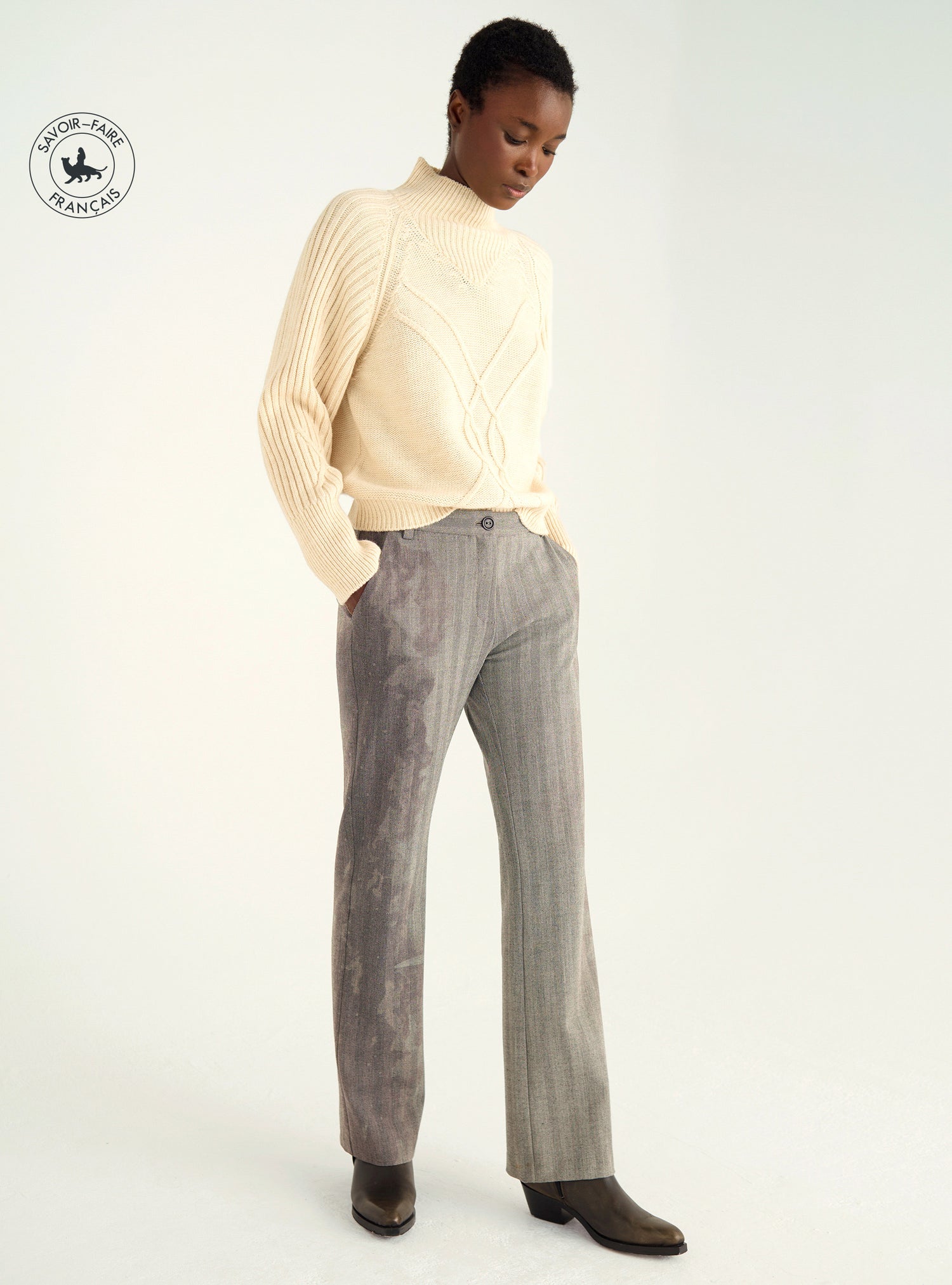 Pantalon droit flare