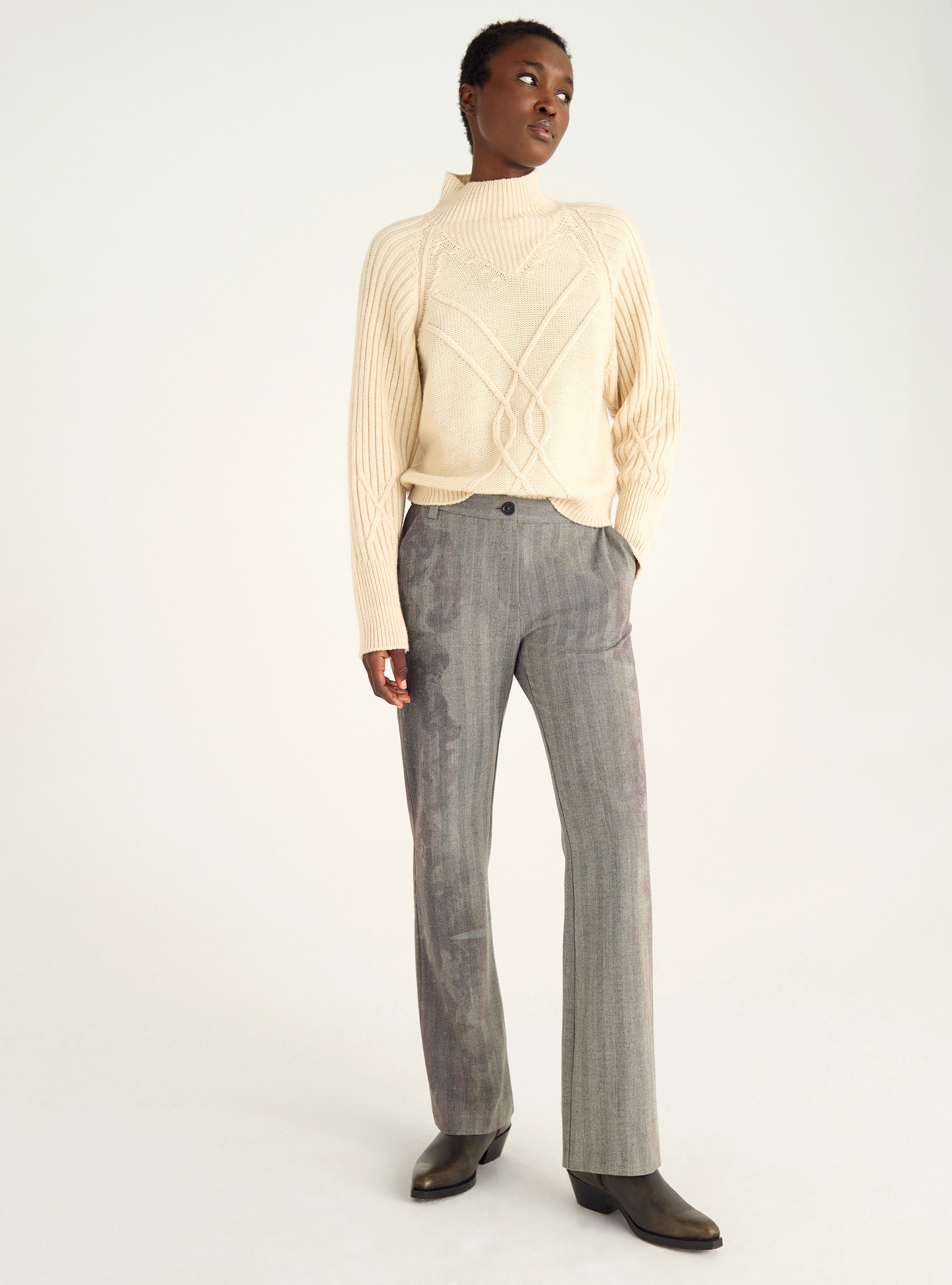 Pantalon droit flare
