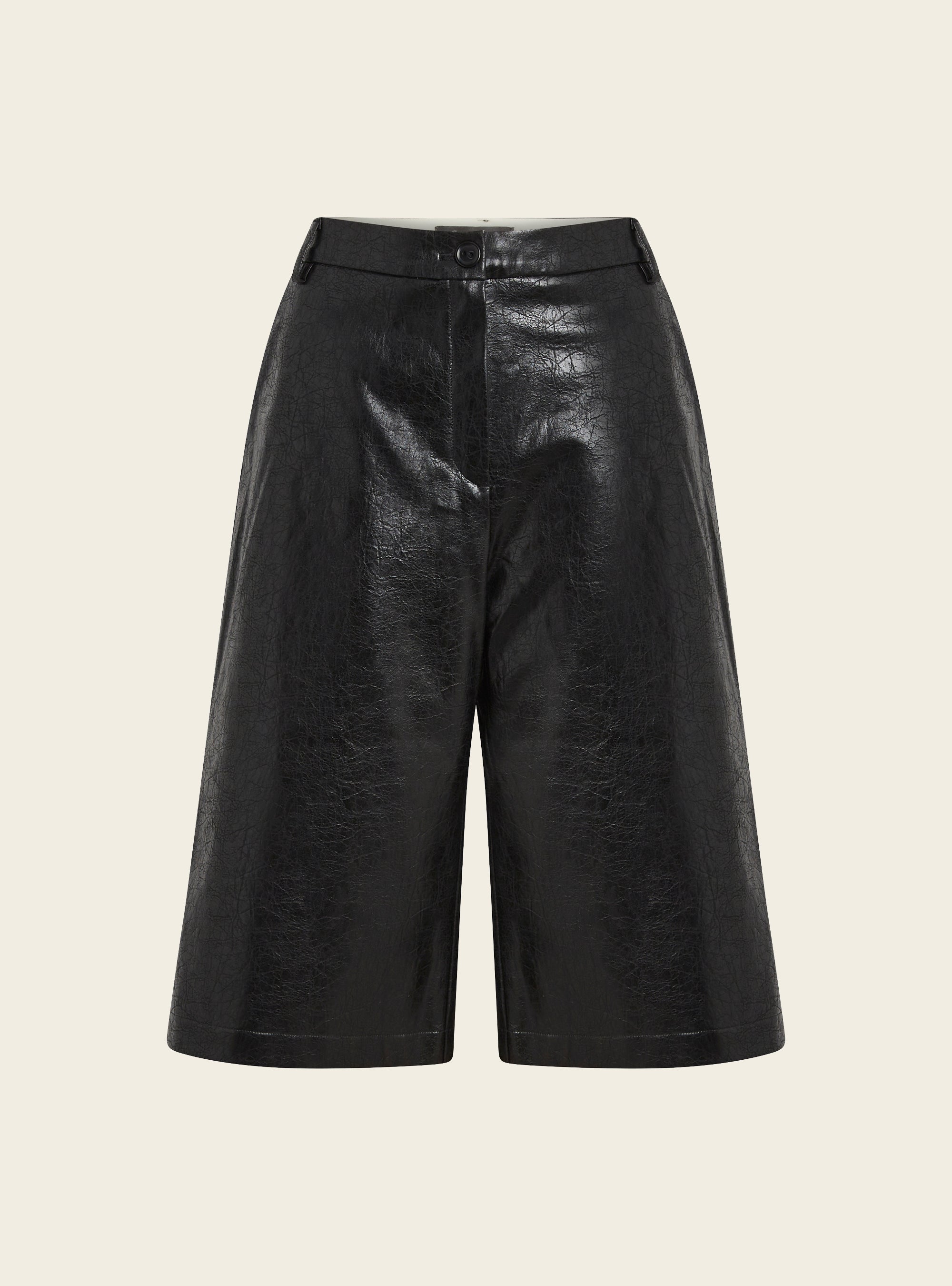 Jupe-culotte en imitation cuir vieilli Cotélac 