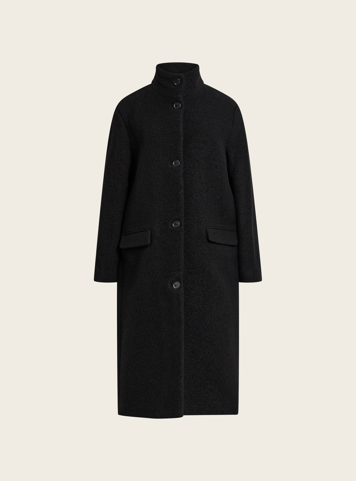 Manteau long en laine bouillie Cotélac 