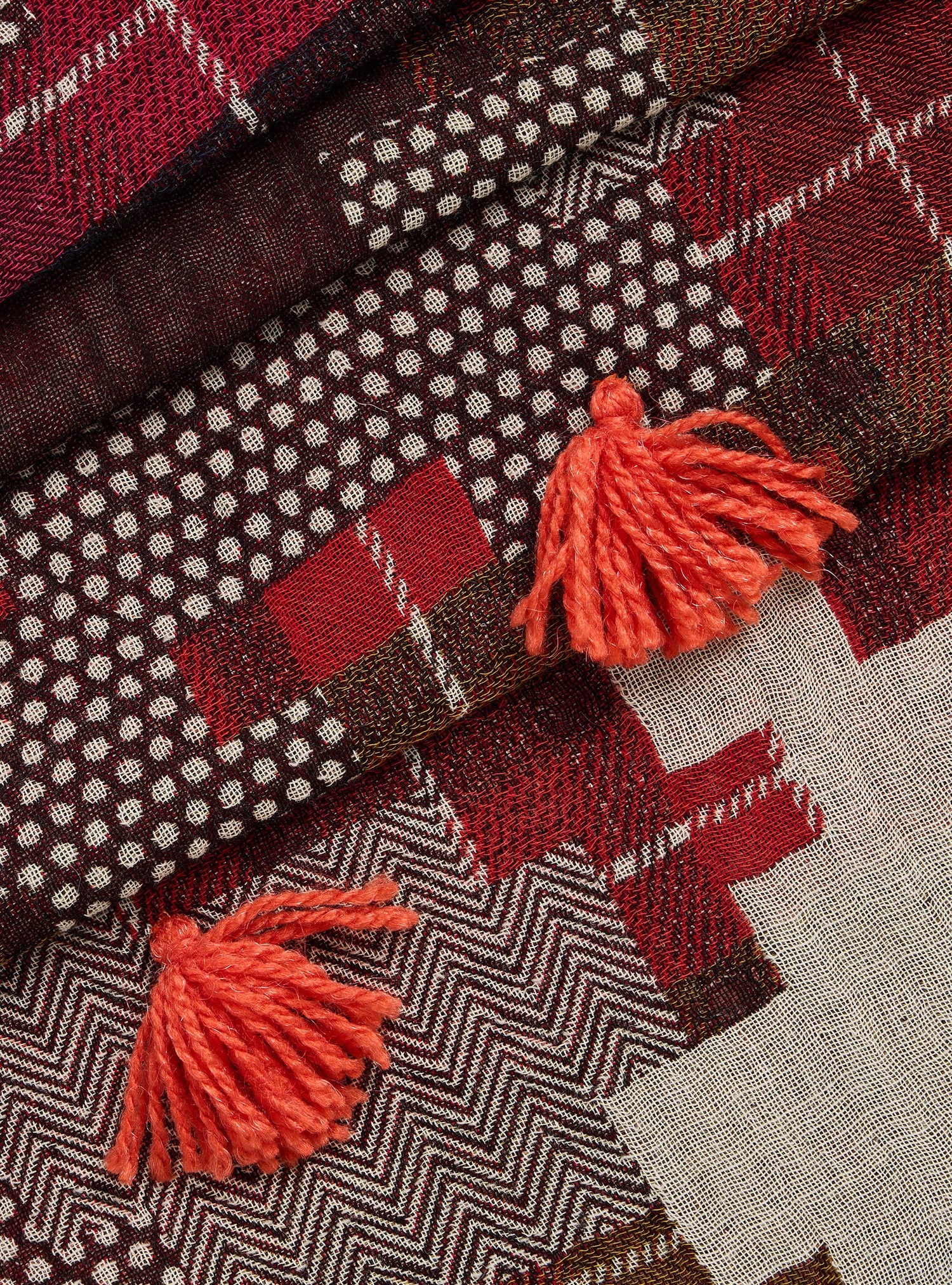 Écharpe jacquard colorée Cotélac 