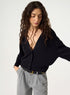 Cardigan en coton noir