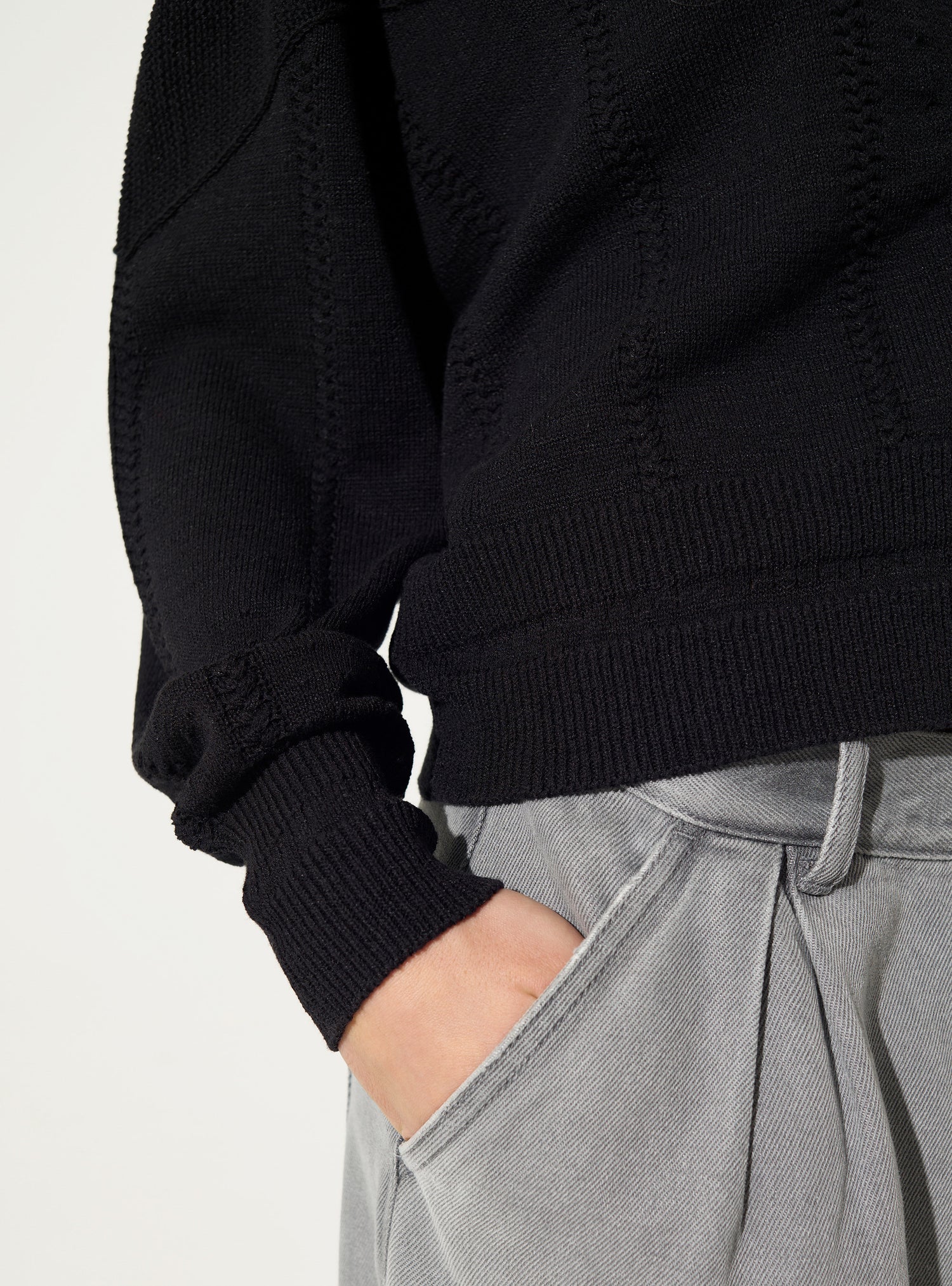 Cardigan en coton noir