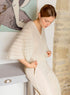 Cardigan en mohair et laine écru Cotélac 